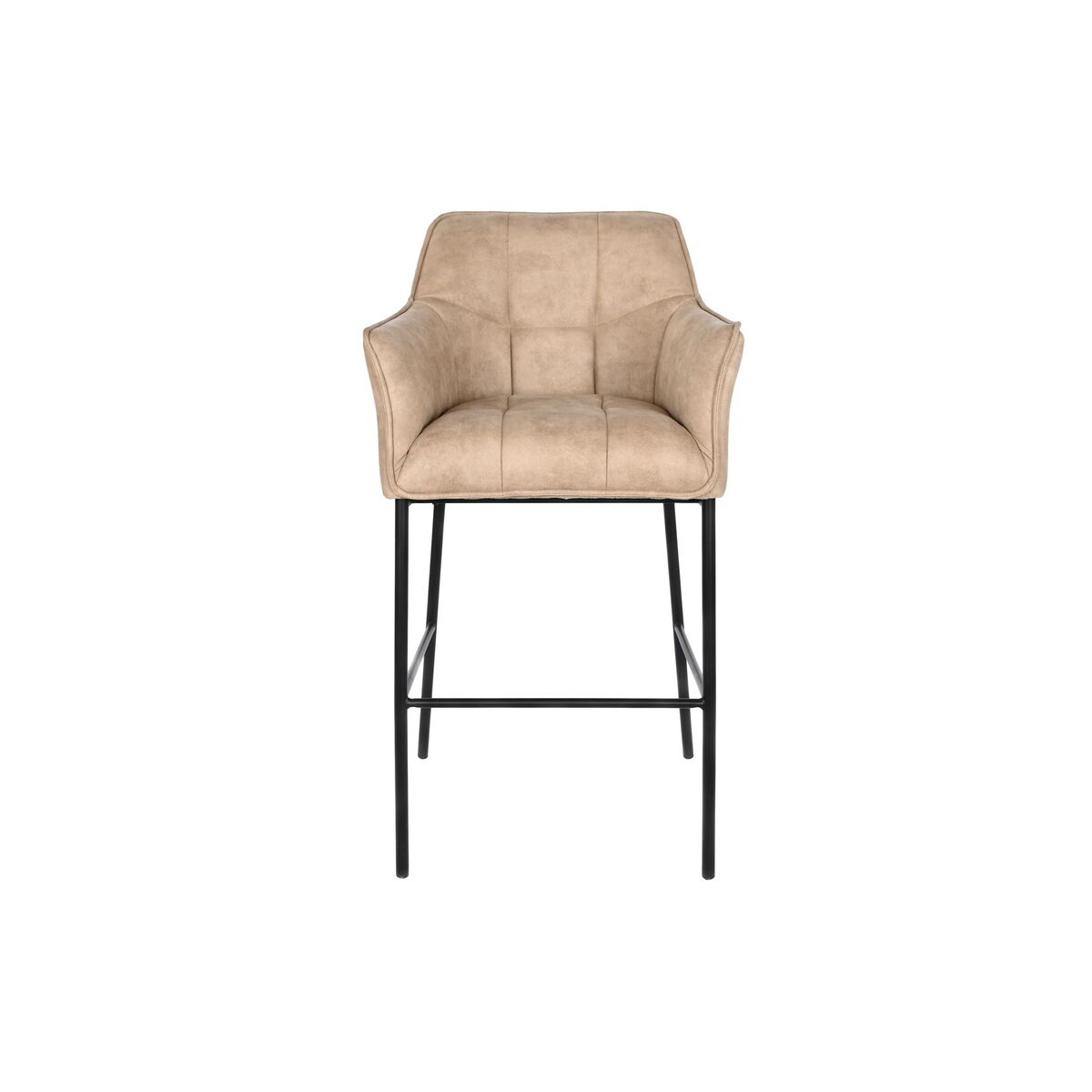 Sgabello DKD Home Decor Nero Beige Metallo 59 x 60 x 107 cm