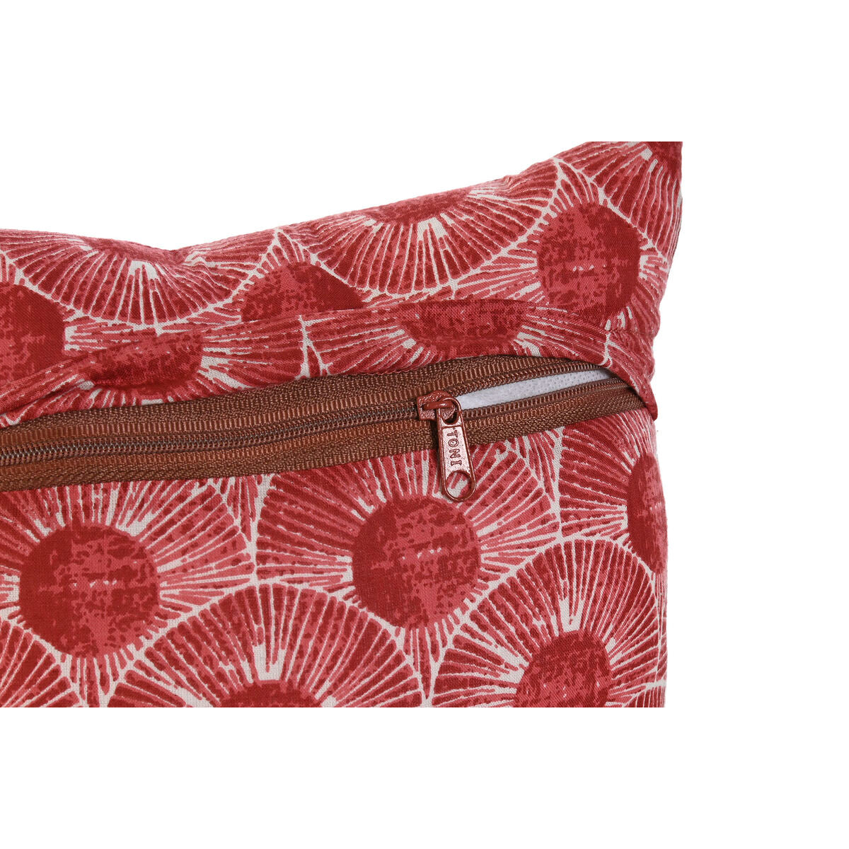 Cuscino Home ESPRIT Rosso Verde Corallo 30 x 10 x 20 cm (3 Unità)