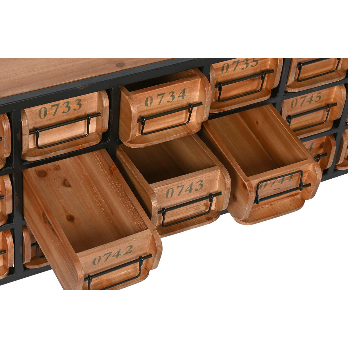 Cassettiera Home ESPRIT Metallo Abete Vintage 142 x 30 x 50 cm