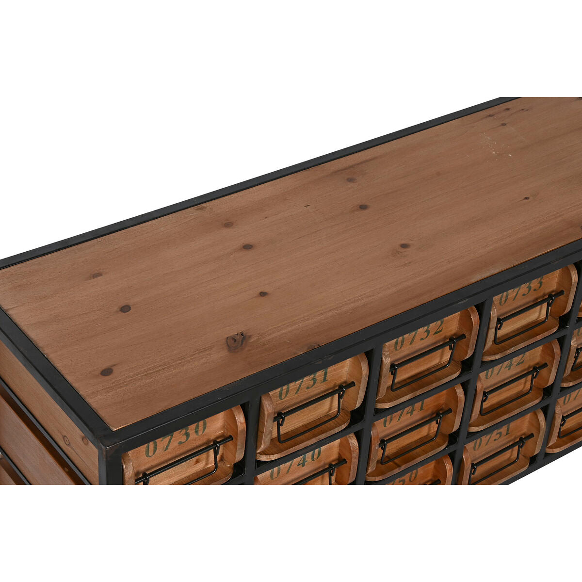 Cassettiera Home ESPRIT Metallo Abete Vintage 142 x 30 x 50 cm
