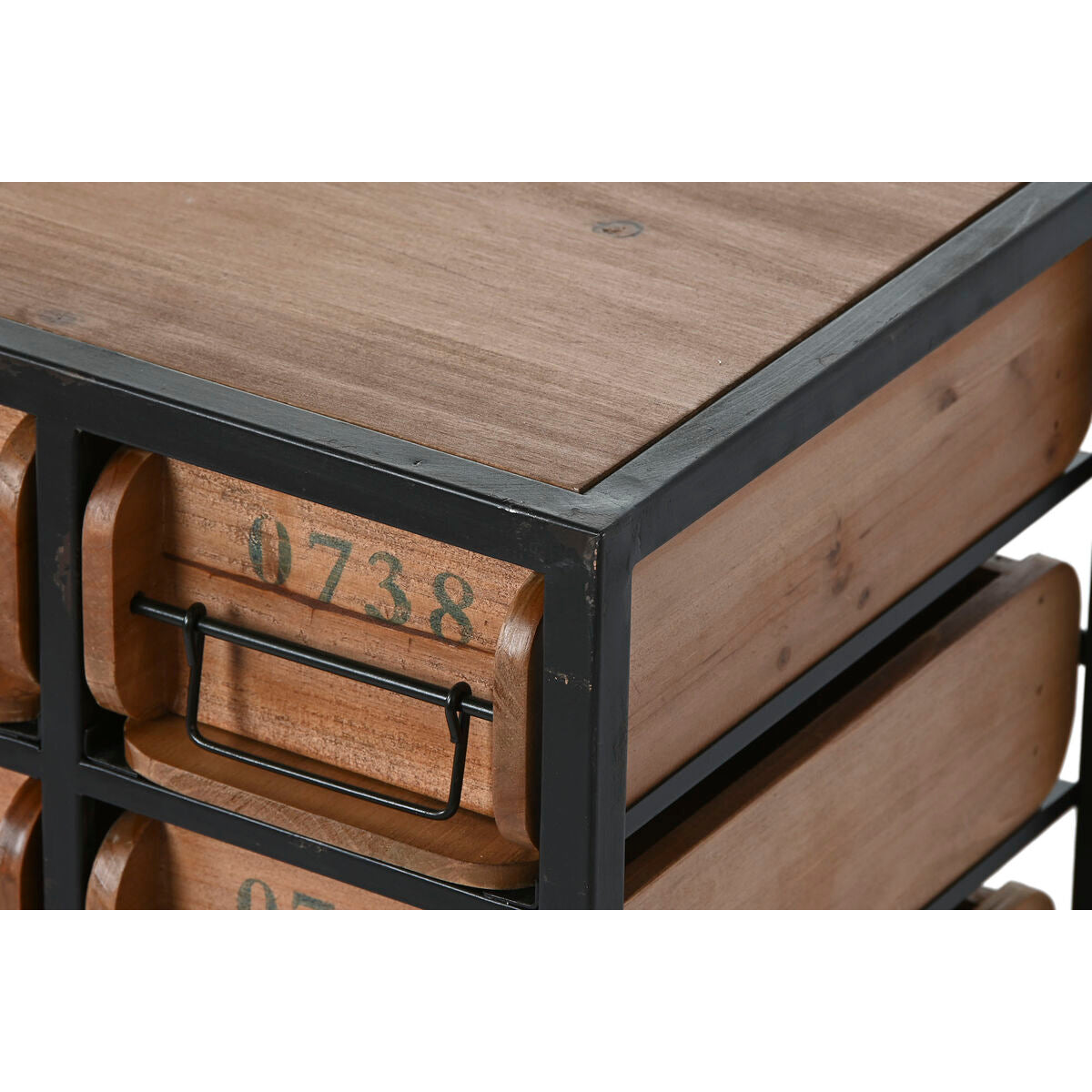 Cassettiera Home ESPRIT Metallo Abete Vintage 142 x 30 x 50 cm