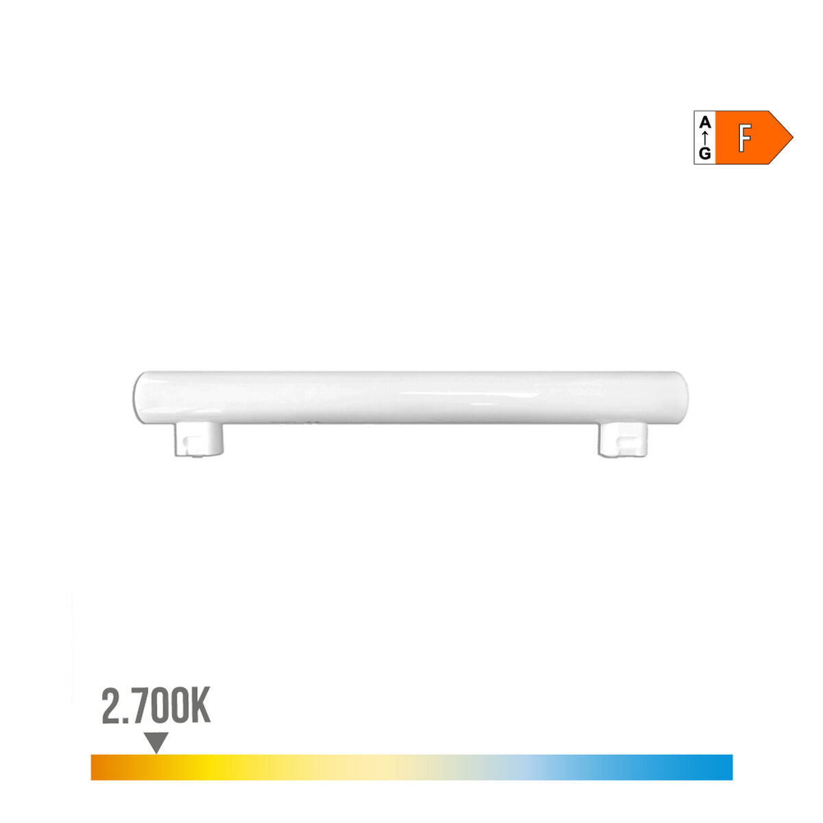 Tubo LED EDM Linestra S14S F 7 W 500 lm Ø 3 x 30 cm (2700 K)