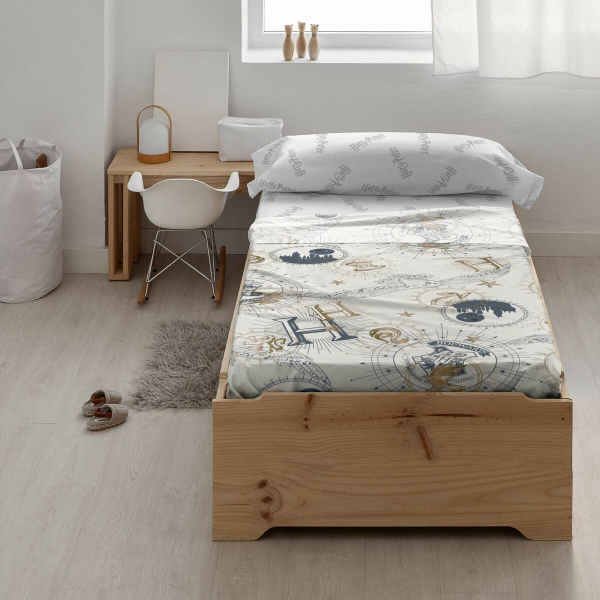 Set di Lenzuola Harry Potter Gold Beige Osimano 280 x 270 cm