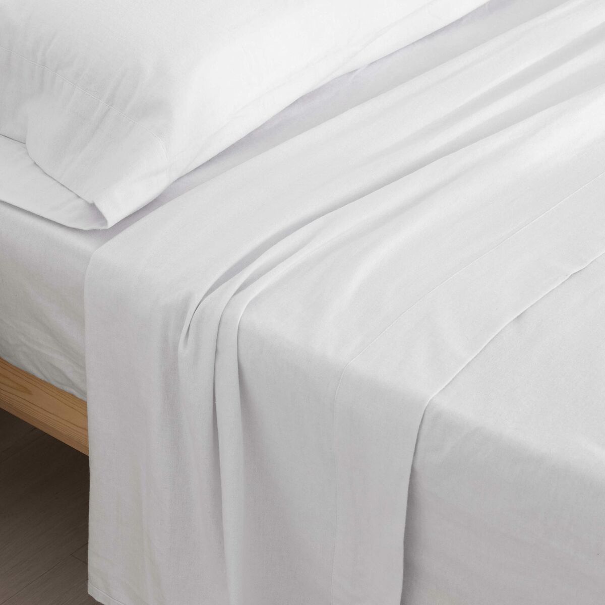 Set di Lenzuola Terracota Bianco Singolo 160 x 270 cm 160 x 200 cm
