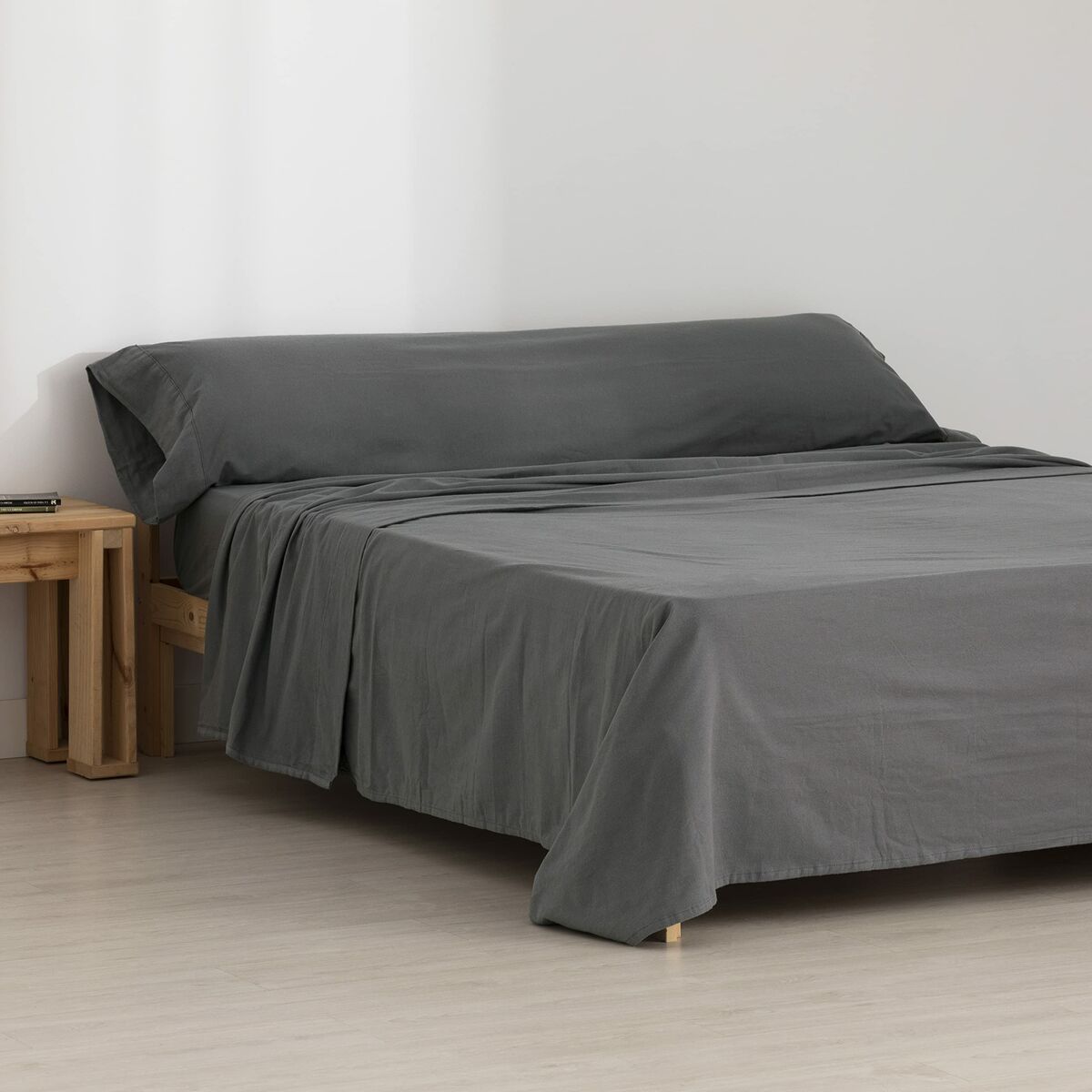 Set di Lenzuola Terracota Antracite Singolo 160 x 270 cm 160 x 200 cm