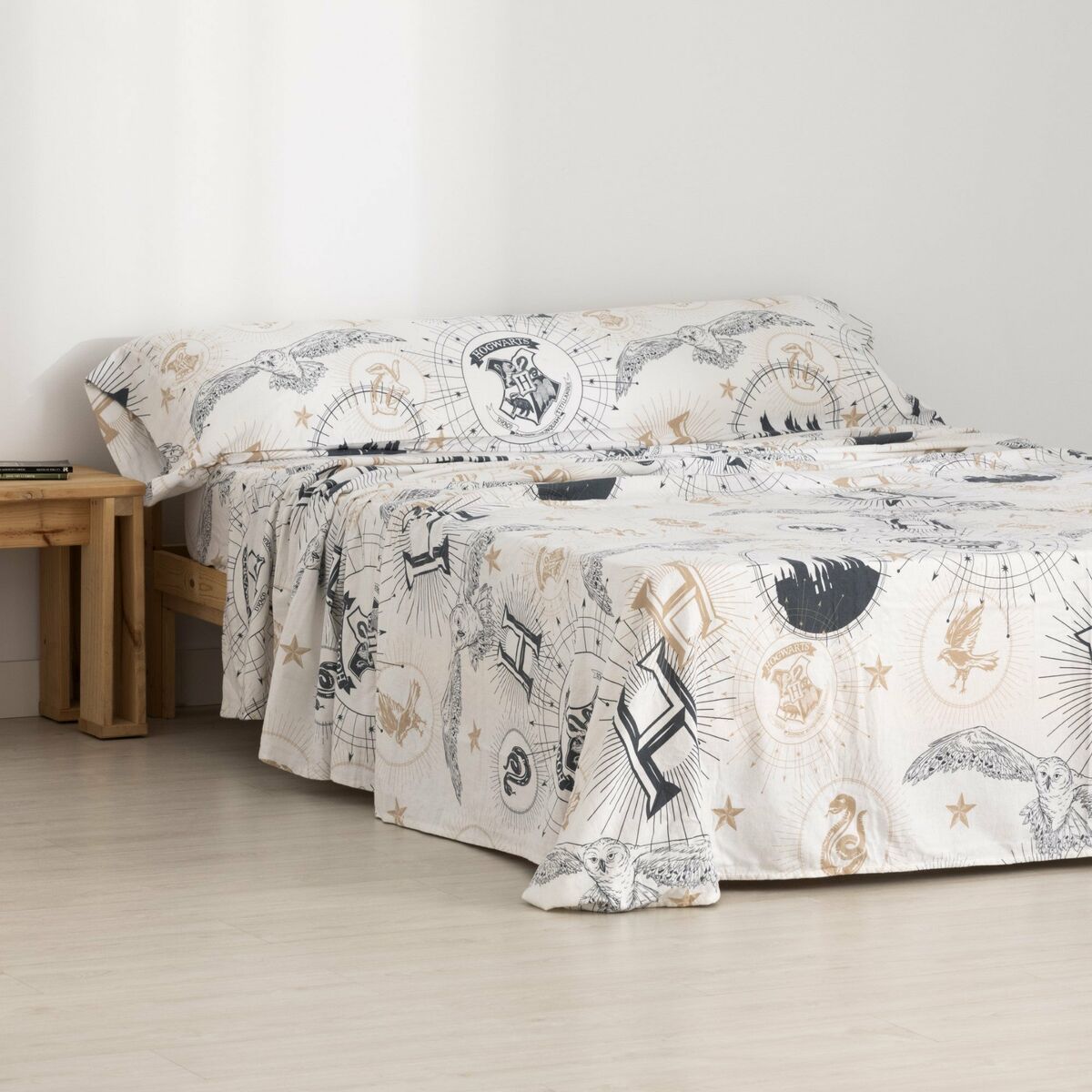 Set di Lenzuola Harry Potter Beige Ala francese 210 x 270 cm