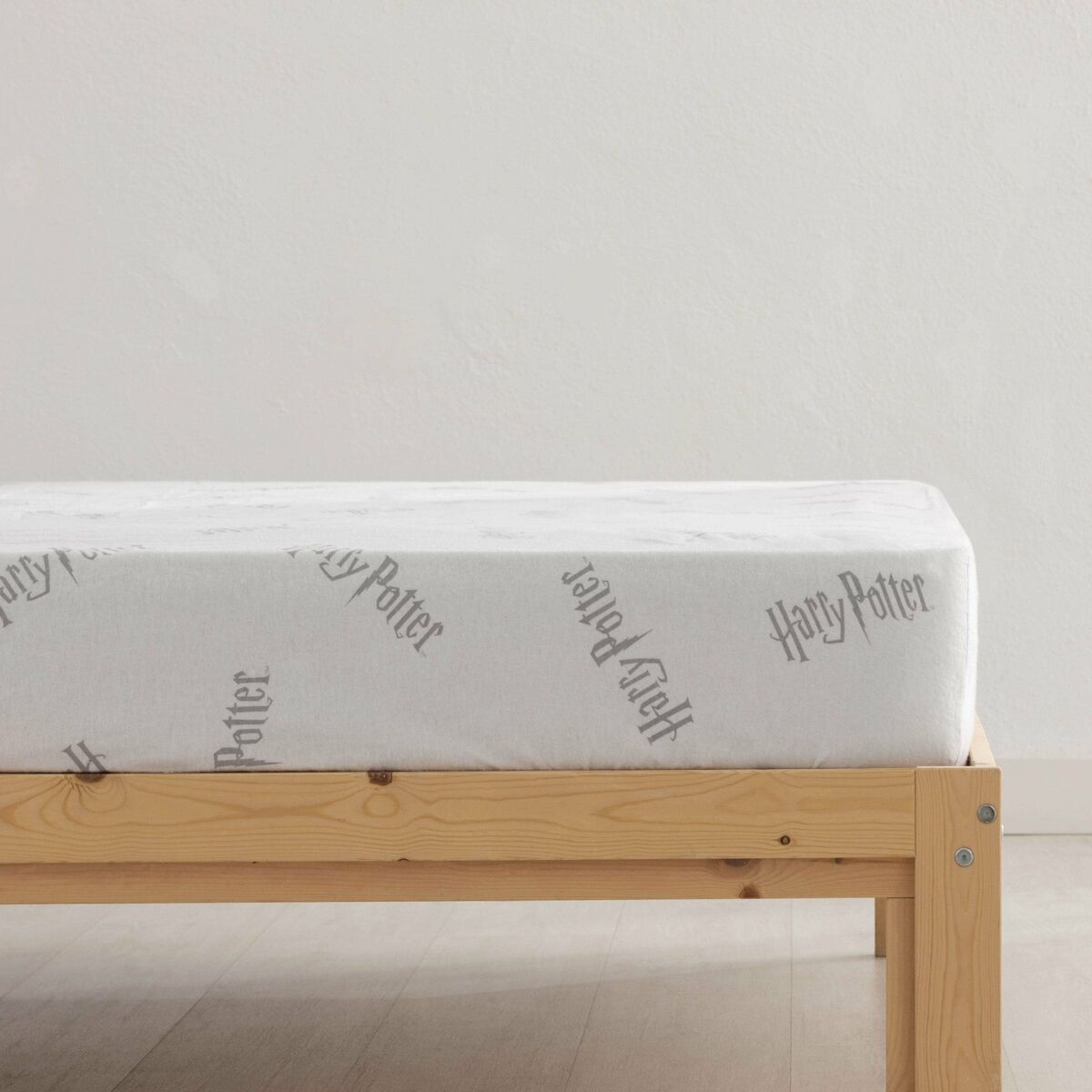 Lenzuolo con angoli Harry Potter Bianco Grigio 140 x 200 cm