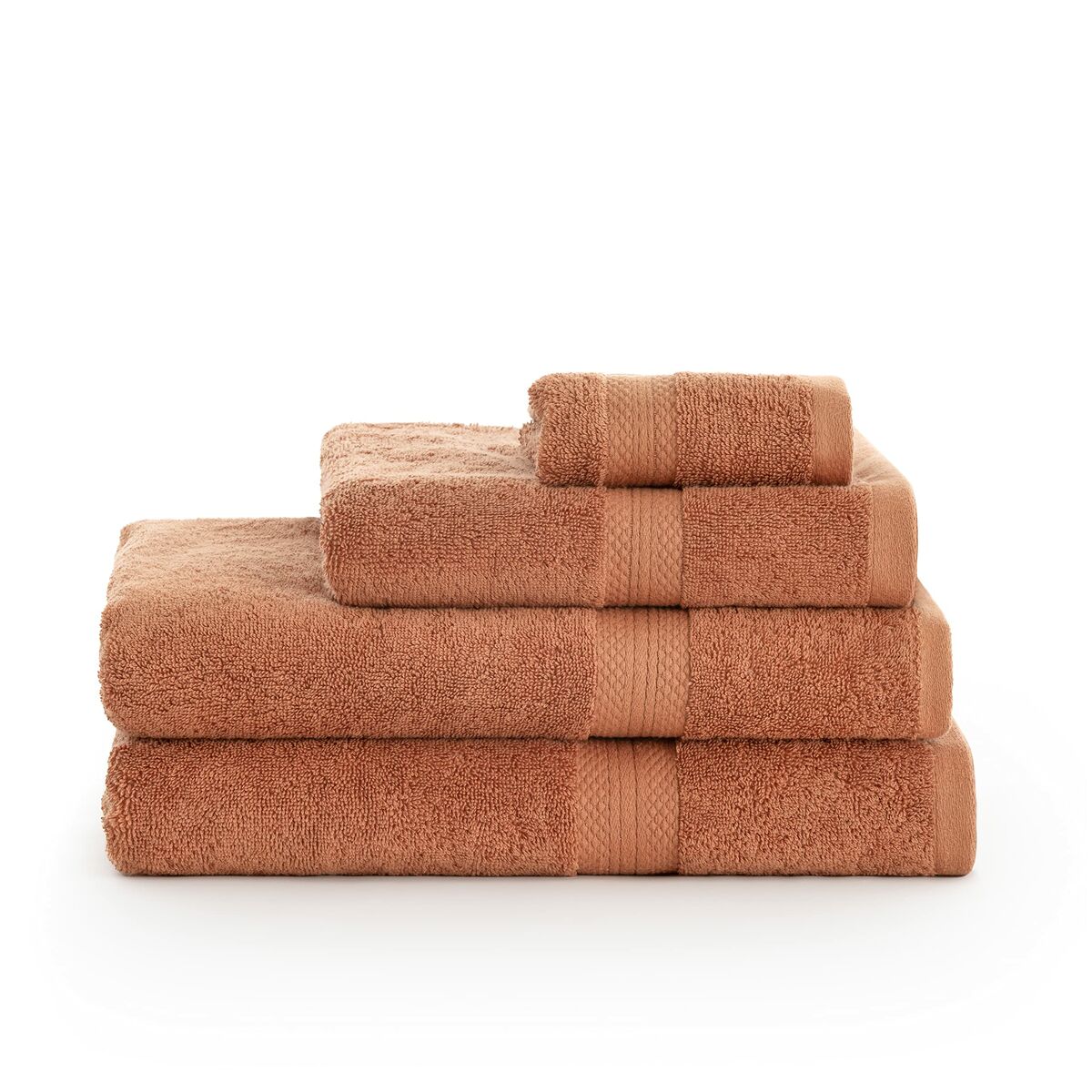 Telo da bagno Terracota Arancio 50 x 100 cm 50 x 1 x 10 cm 2 Unità