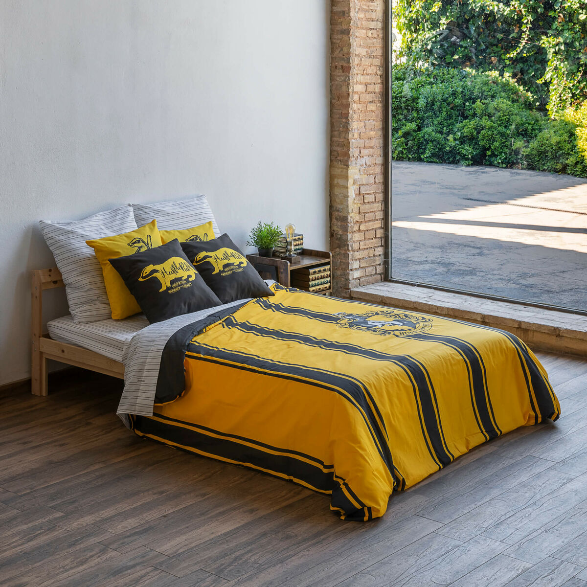 Copripiumino Harry Potter Hufflepuff 200 x 200 cm Piazza e mezza