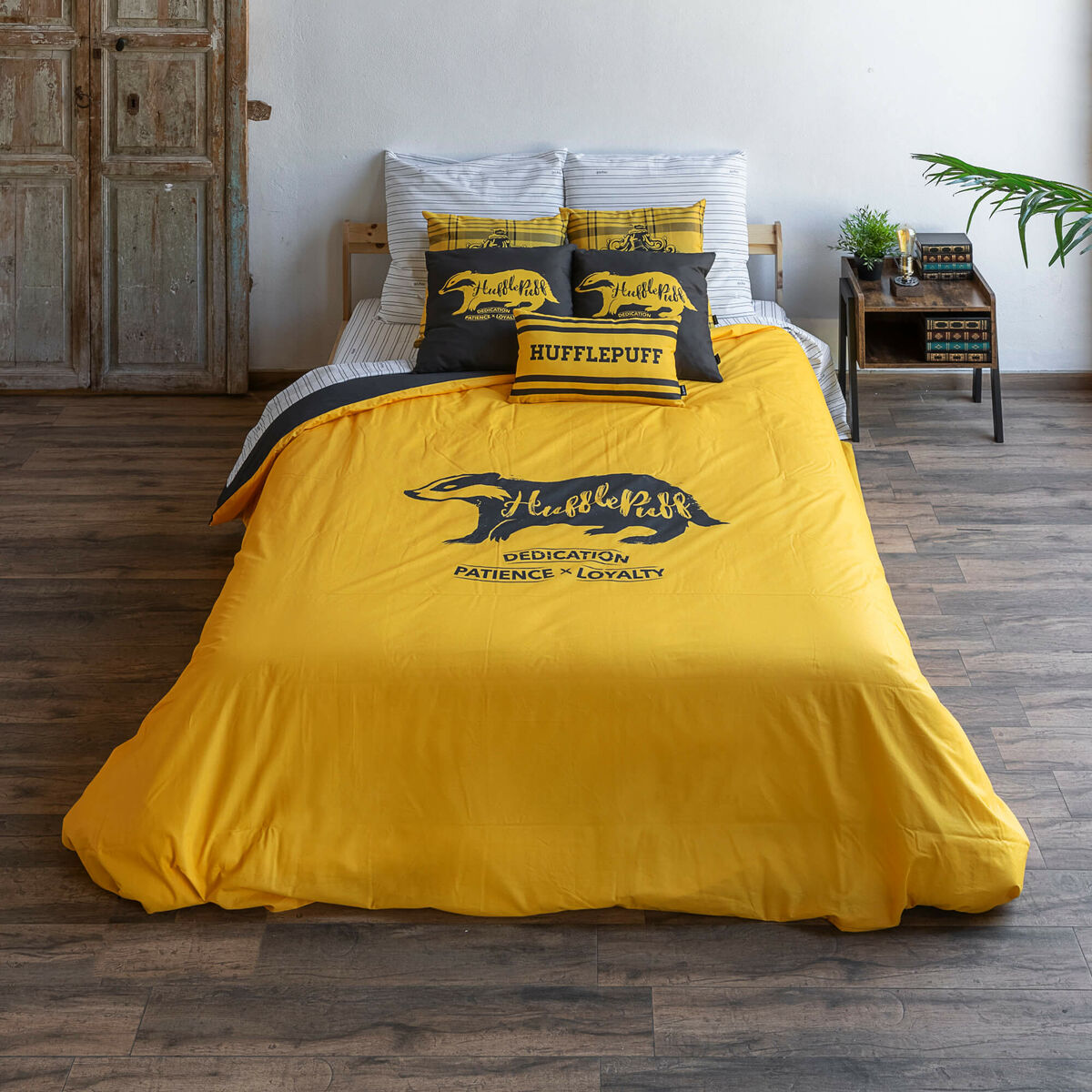 Copripiumino Harry Potter Hufflepuff Values Giallo 240 x 220 cm Matrimoniale