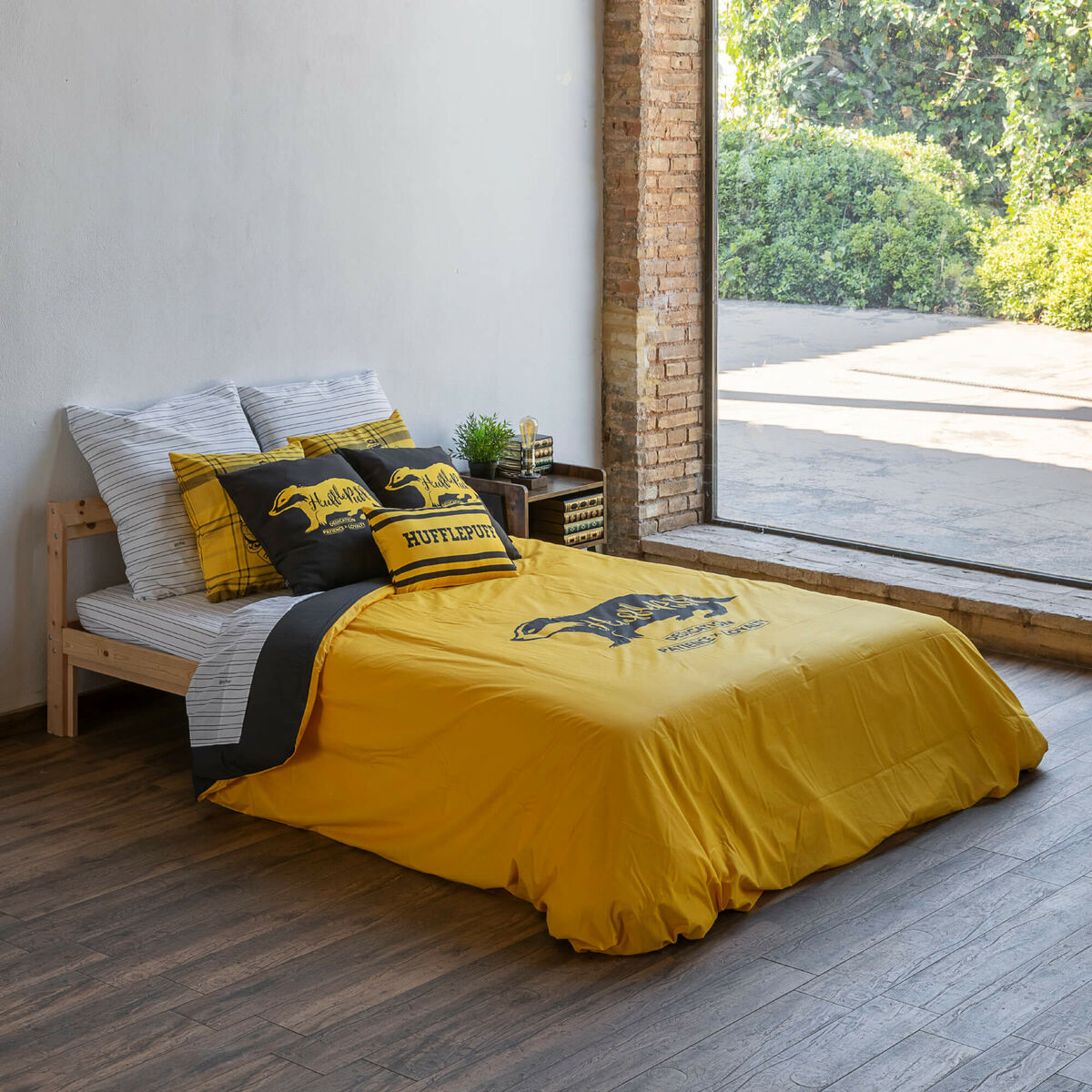 Copripiumino Harry Potter Hufflepuff Values Giallo 240 x 220 cm Matrimoniale
