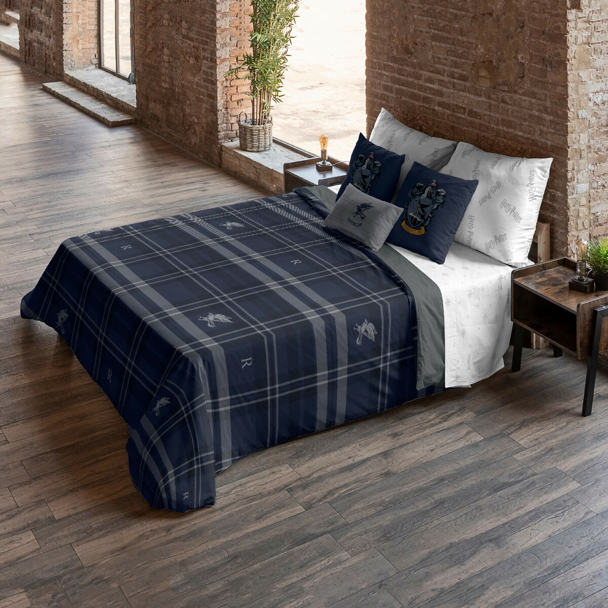 Copripiumino Harry Potter Ravenclaw Blu Marino 260 x 240 cm Osimano