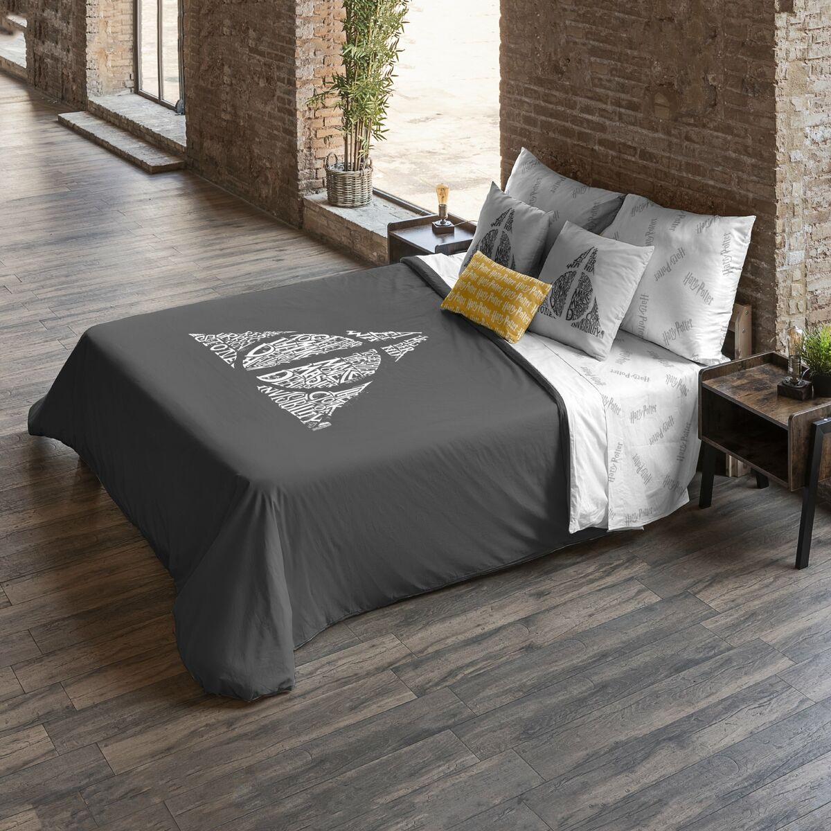 Copripiumino Harry Potter Deathly Hallows 140 x 200 cm Singolo