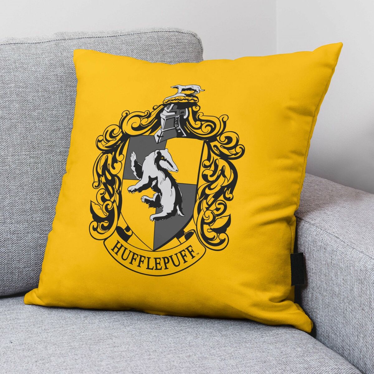Fodera per cuscino Harry Potter Hufflepuff Basic Giallo 50 x 50 cm