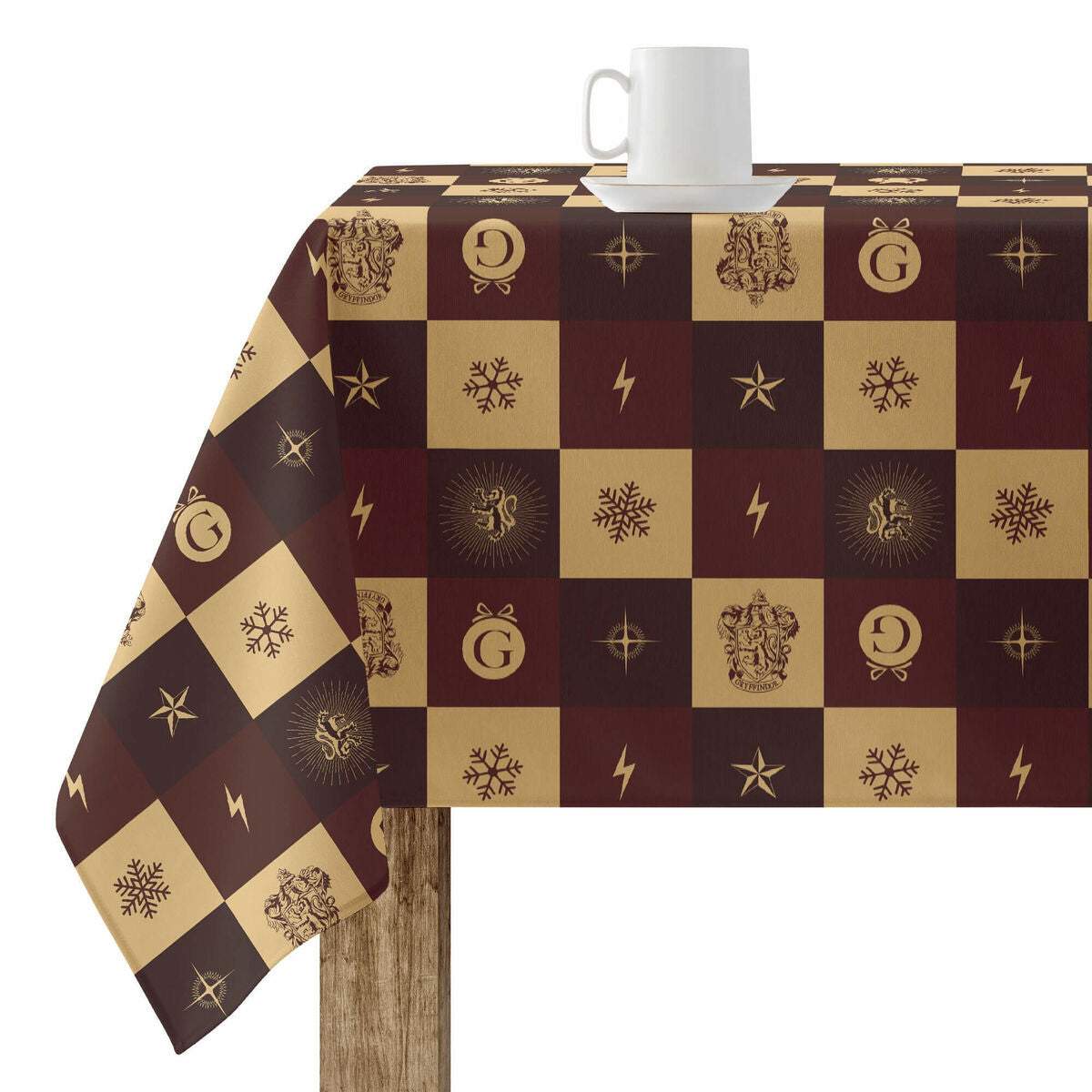 Tovaglia in resina antimacchia Harry Potter Gryffindor 140 x 140 cm