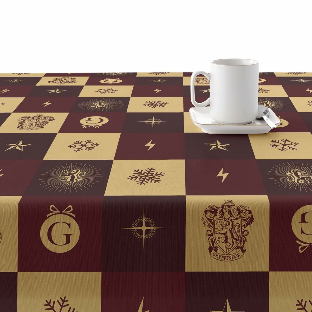 Tovaglia in resina antimacchia Harry Potter Gryffindor 140 x 140 cm