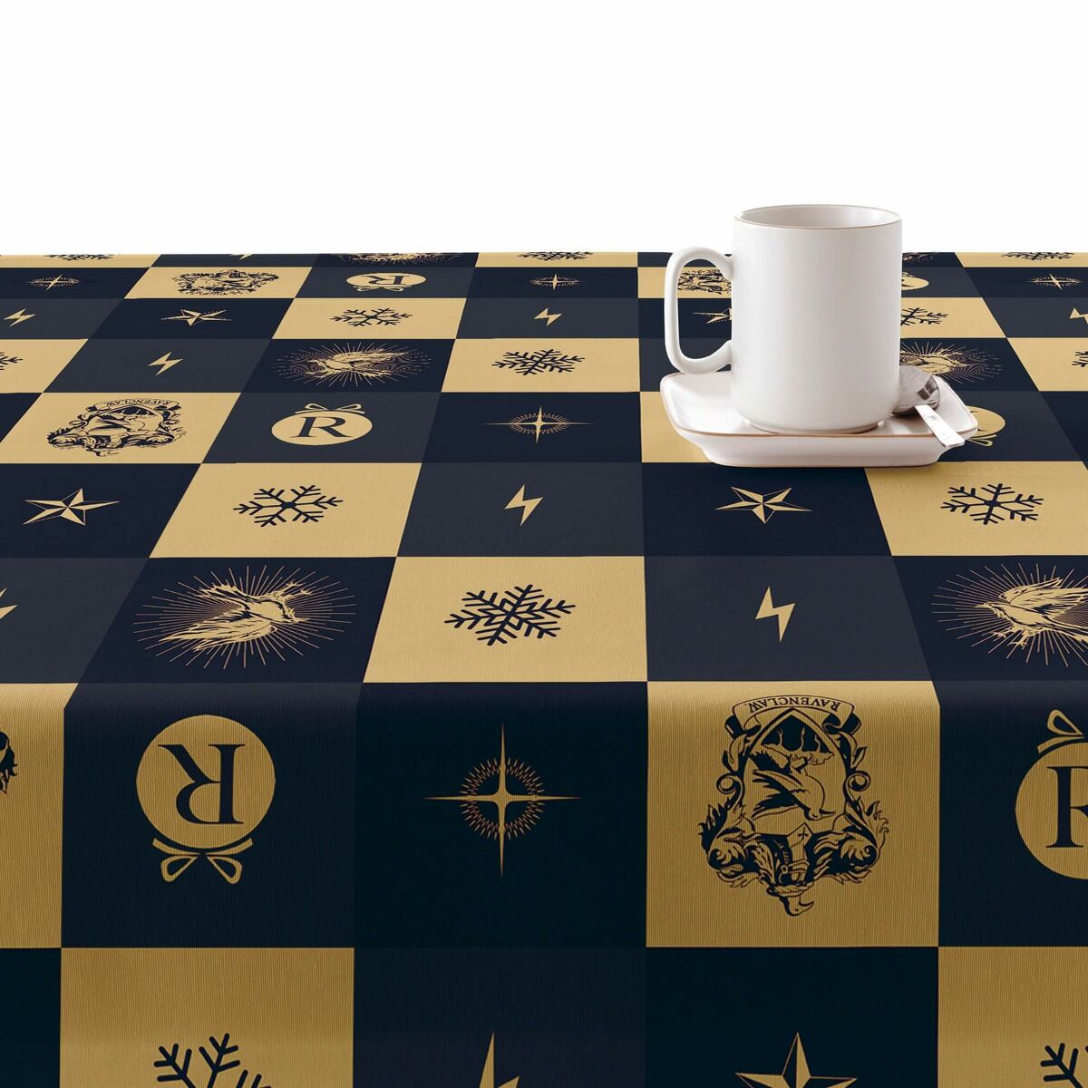 Tovaglia in resina antimacchia Harry Potter Ravenclaw Christmas 200 x 140 cm