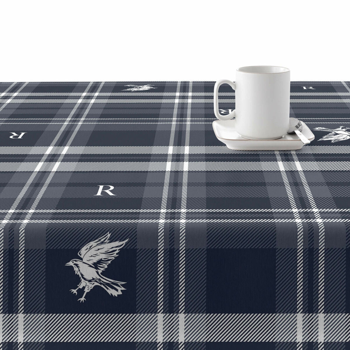 Tovaglia in resina antimacchia Mauré Ravenclaw 300 x 140 cm