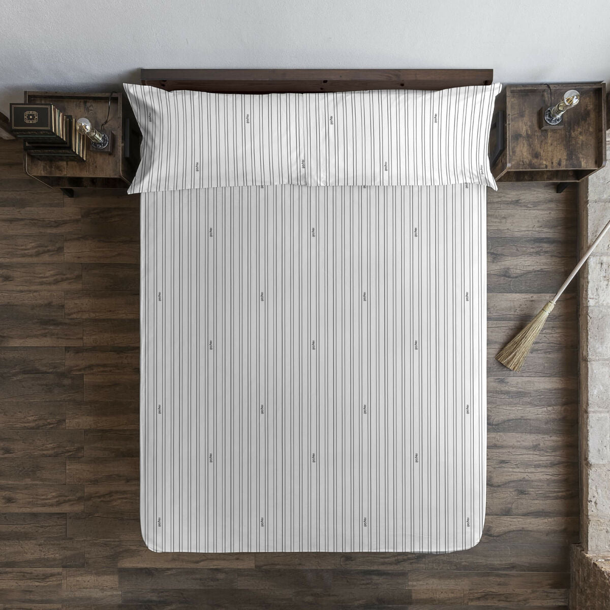 Lenzuolo con angoli Harry Potter Bianco Grigio 140 x 200 cm