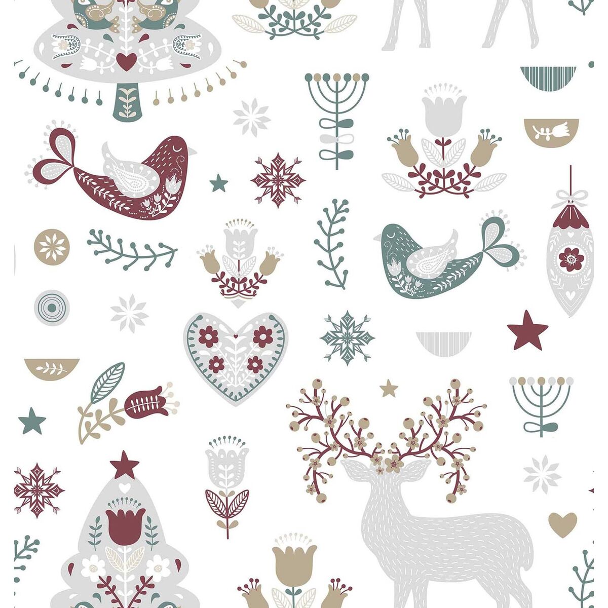 Tovaglia in resina antimacchia Belum Merry Christmas 55 140 x 140 cm