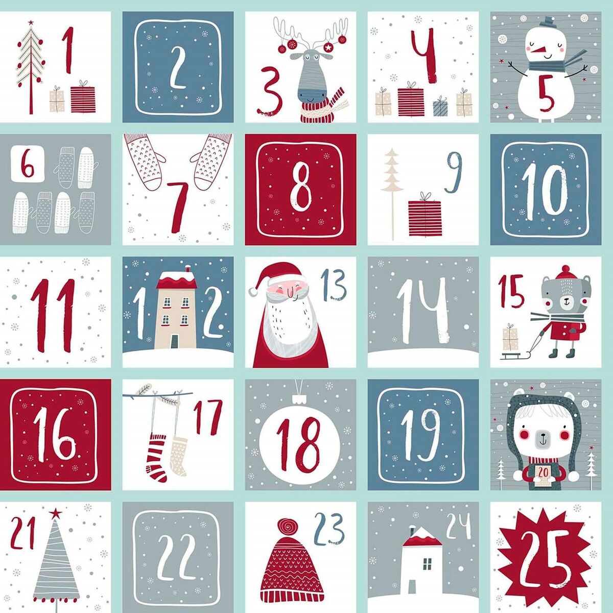 Tovaglia in resina antimacchia Mauré Merry Christmas 250 x 140 cm