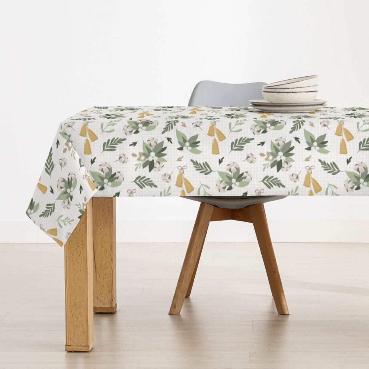 Tovaglia in resina antimacchia Mauré Merry Christmas 300 x 140 cm