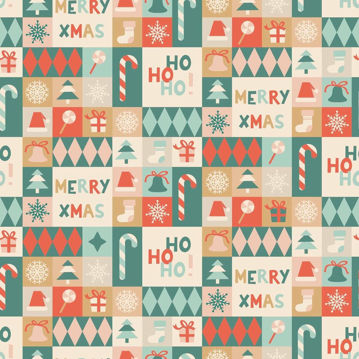 Tovaglia in resina antimacchia Mauré Merry Christmas 100 x 140 cm