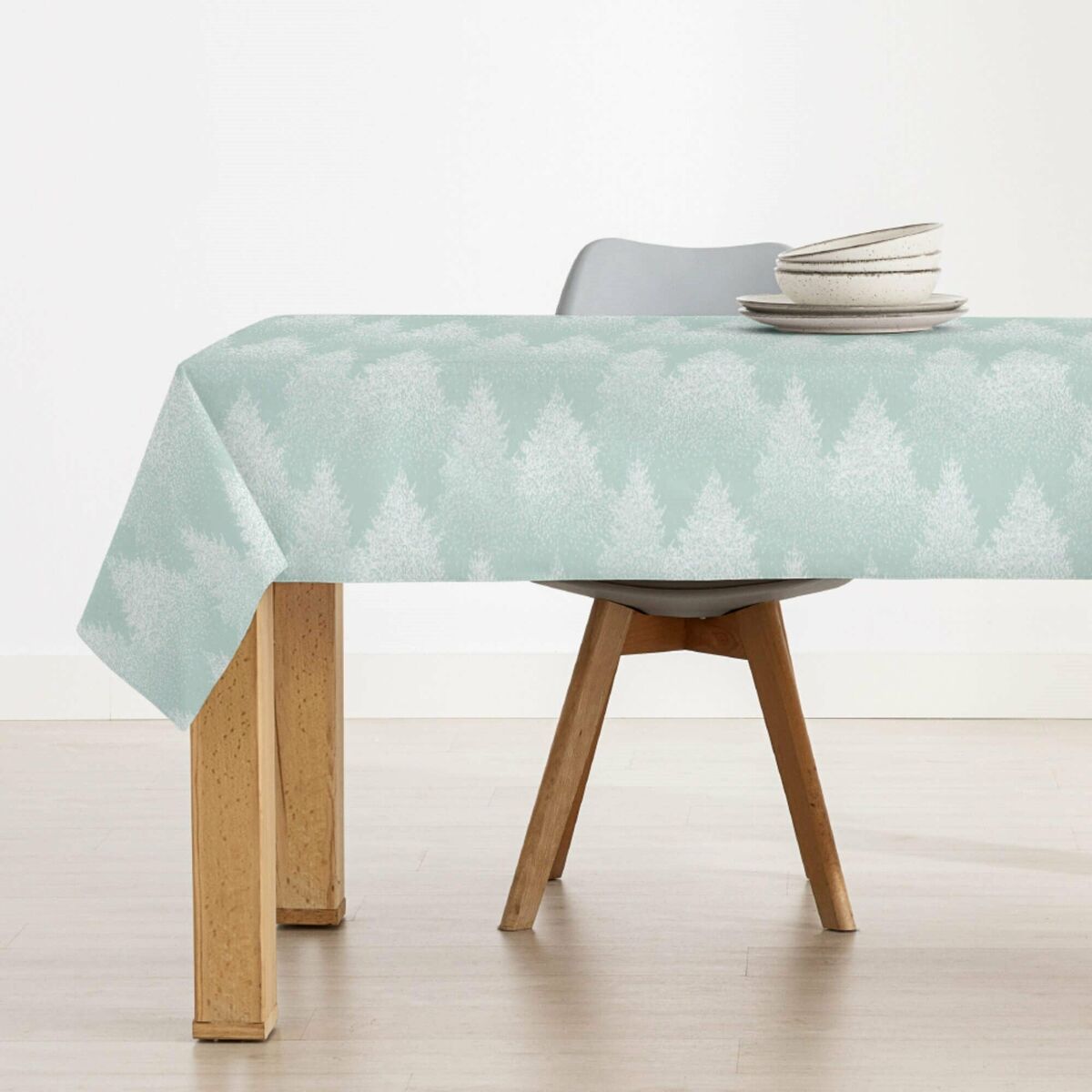 Tovaglia in resina antimacchia Mauré Merry Christmas 250 x 140 cm