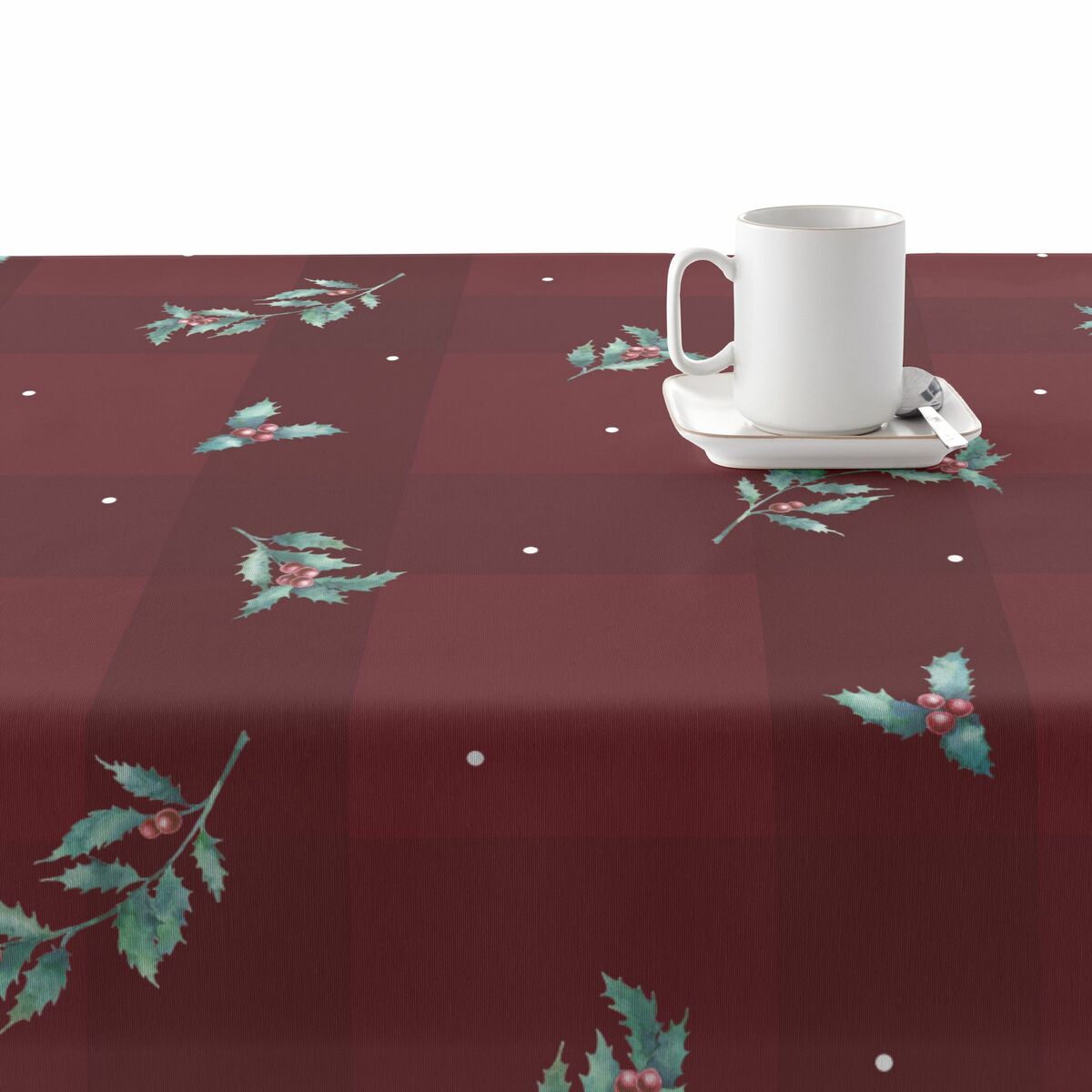 Tovaglia in resina antimacchia Mauré Christmas 200 x 140 cm