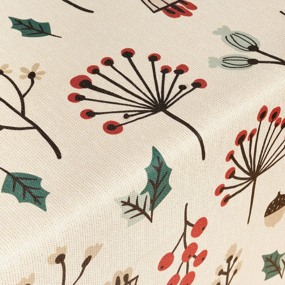 Tovaglia in resina antimacchia Mauré Merry Christmas 140 x 140 cm