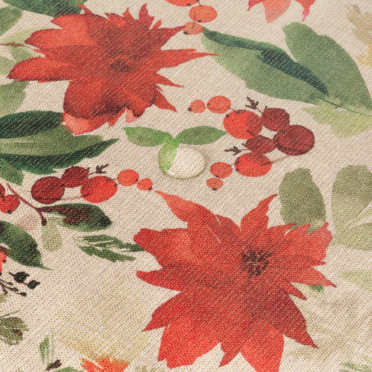 Tovaglia in resina antimacchia Mauré Merry Christmas 300 x 140 cm