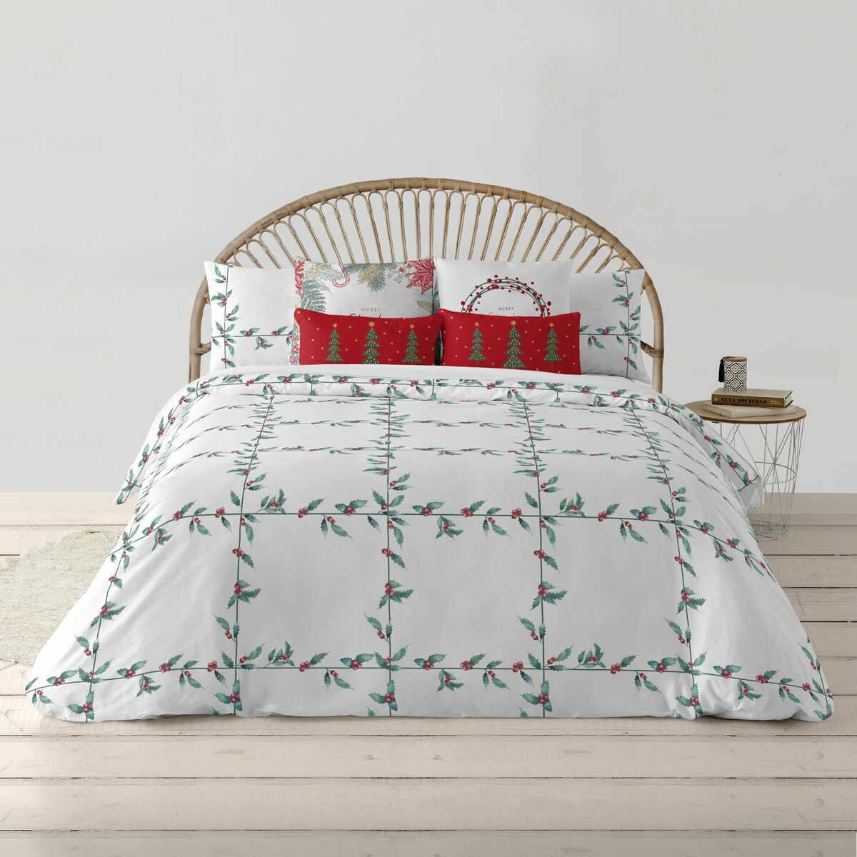 Copripiumino Decolores White Christmas 1 Multicolore 140 x 200 cm
