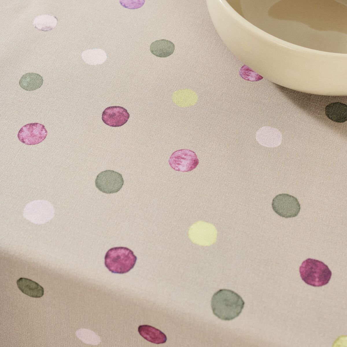 Tovaglia Belum Marrone 155 x 155 cm Pois