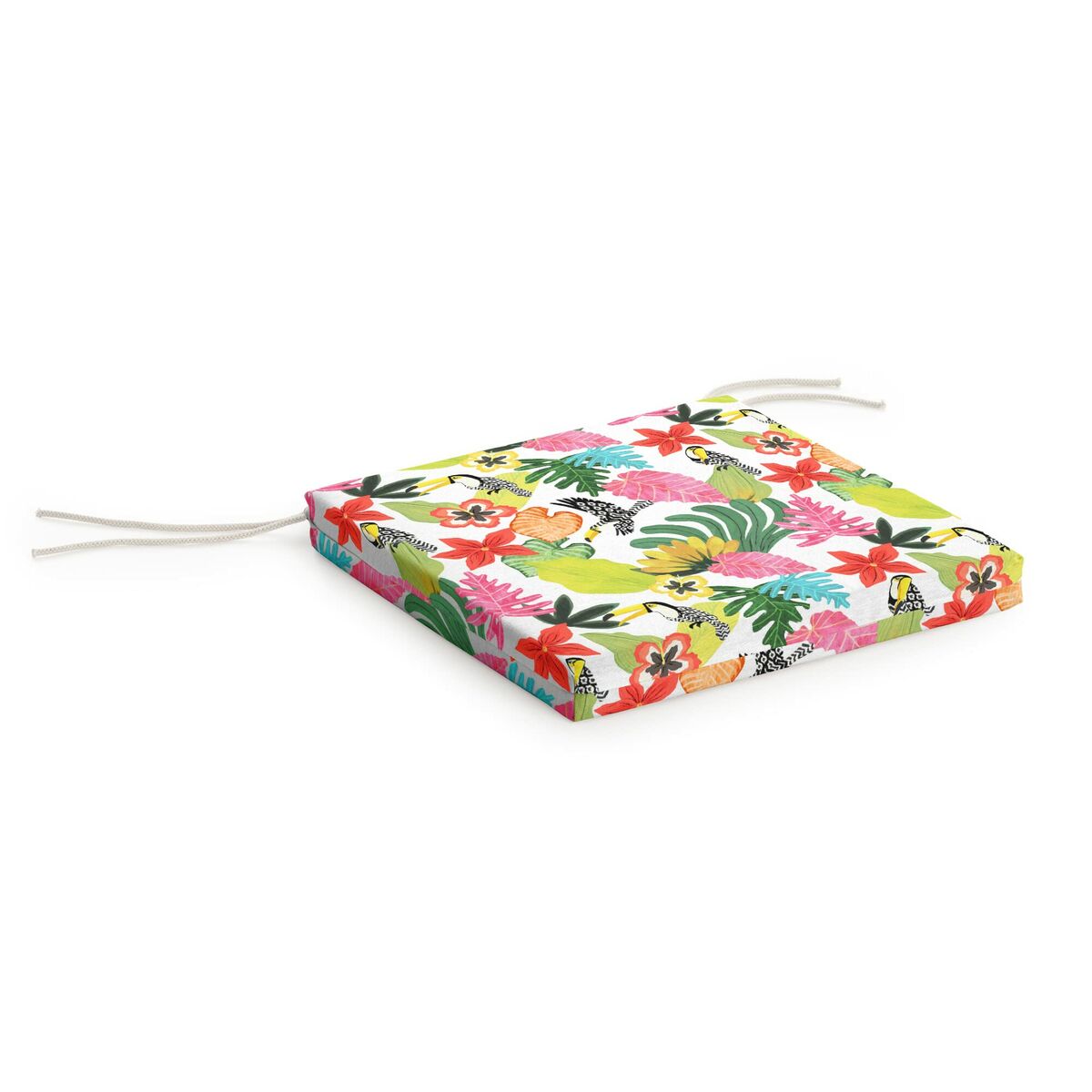 Cuscino per sedie Belum 0120-404 40 x 5 x 40 cm Fiori