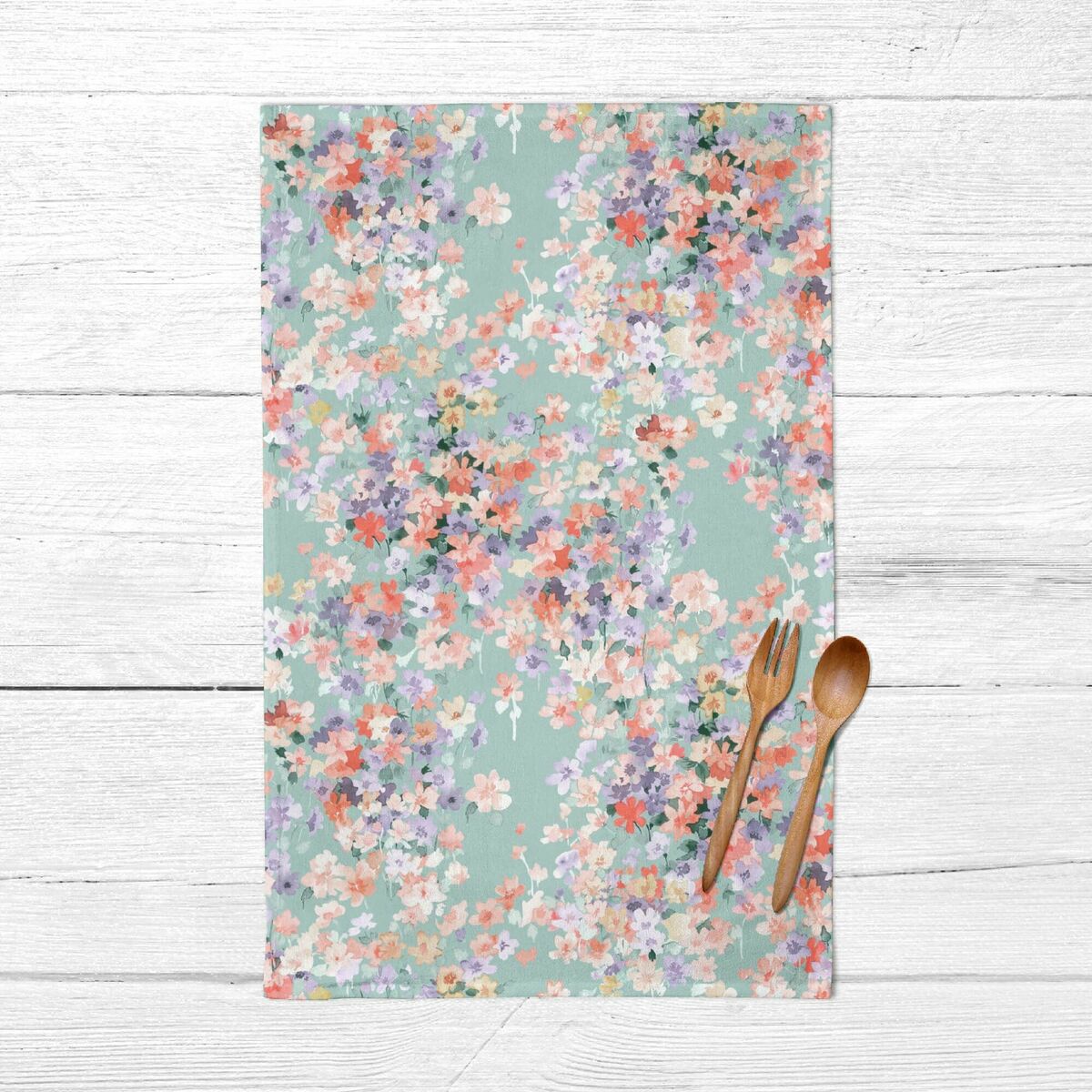 Set di Asciugamani da Cucina Belum Azzurro 45 x 70 cm Fiori