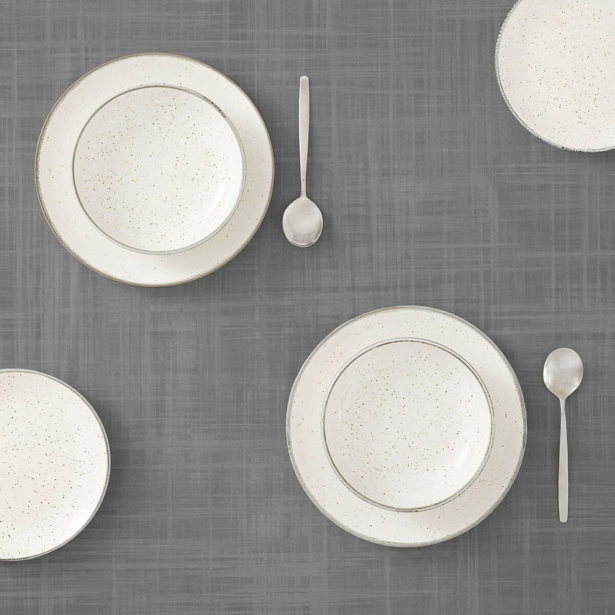 Tovaglia in resina antimacchia Belum Liso Grigio scuro 140 x 140 cm