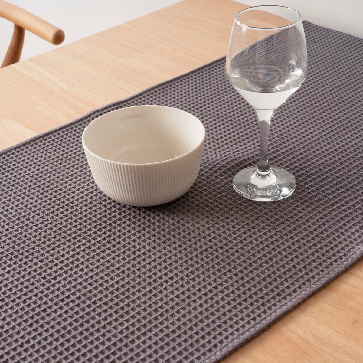 Runner da Tavolo Muaré Waffle 45 x 140 cm
