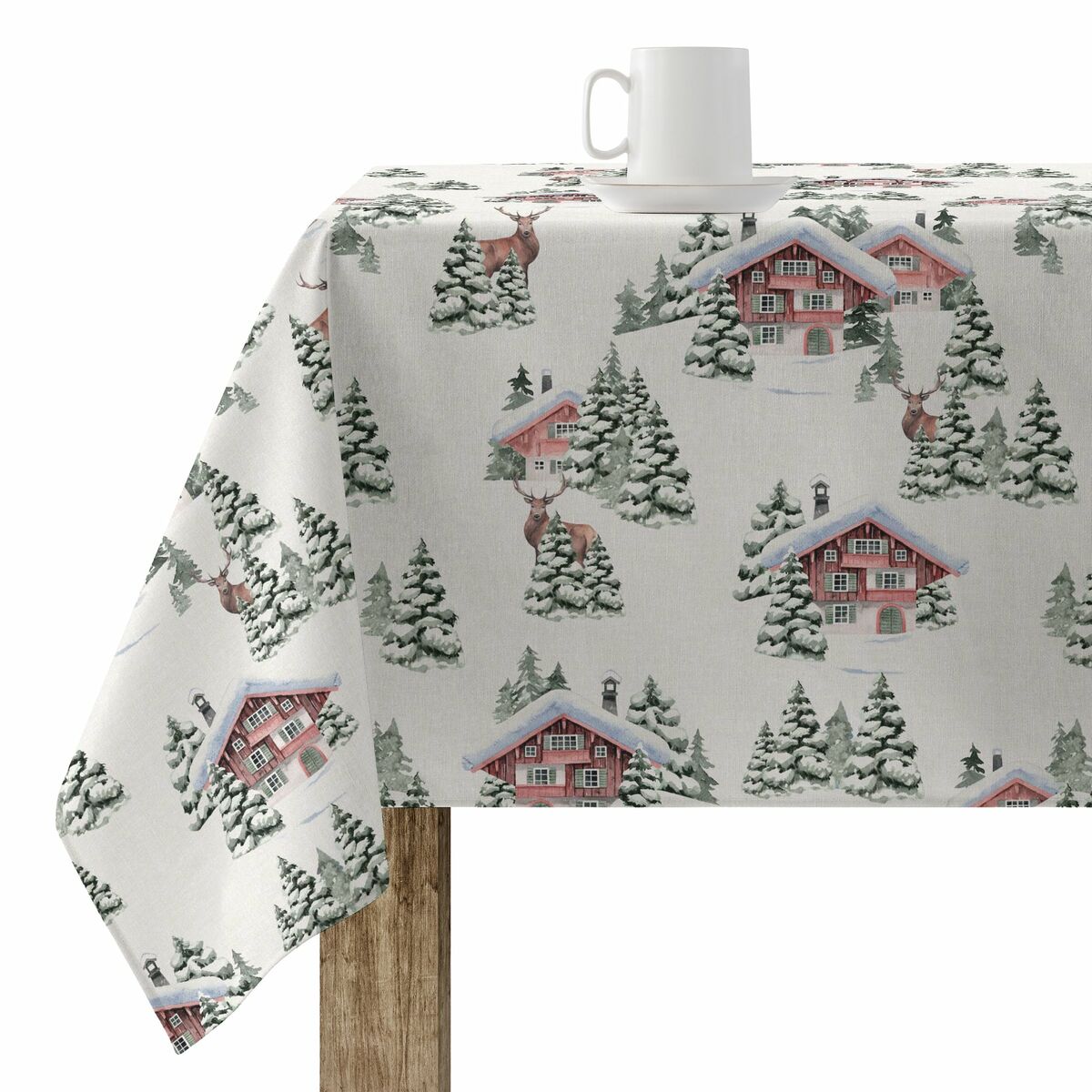 Tovaglia in resina antimacchia Mauré Christmas 300 x 140 cm