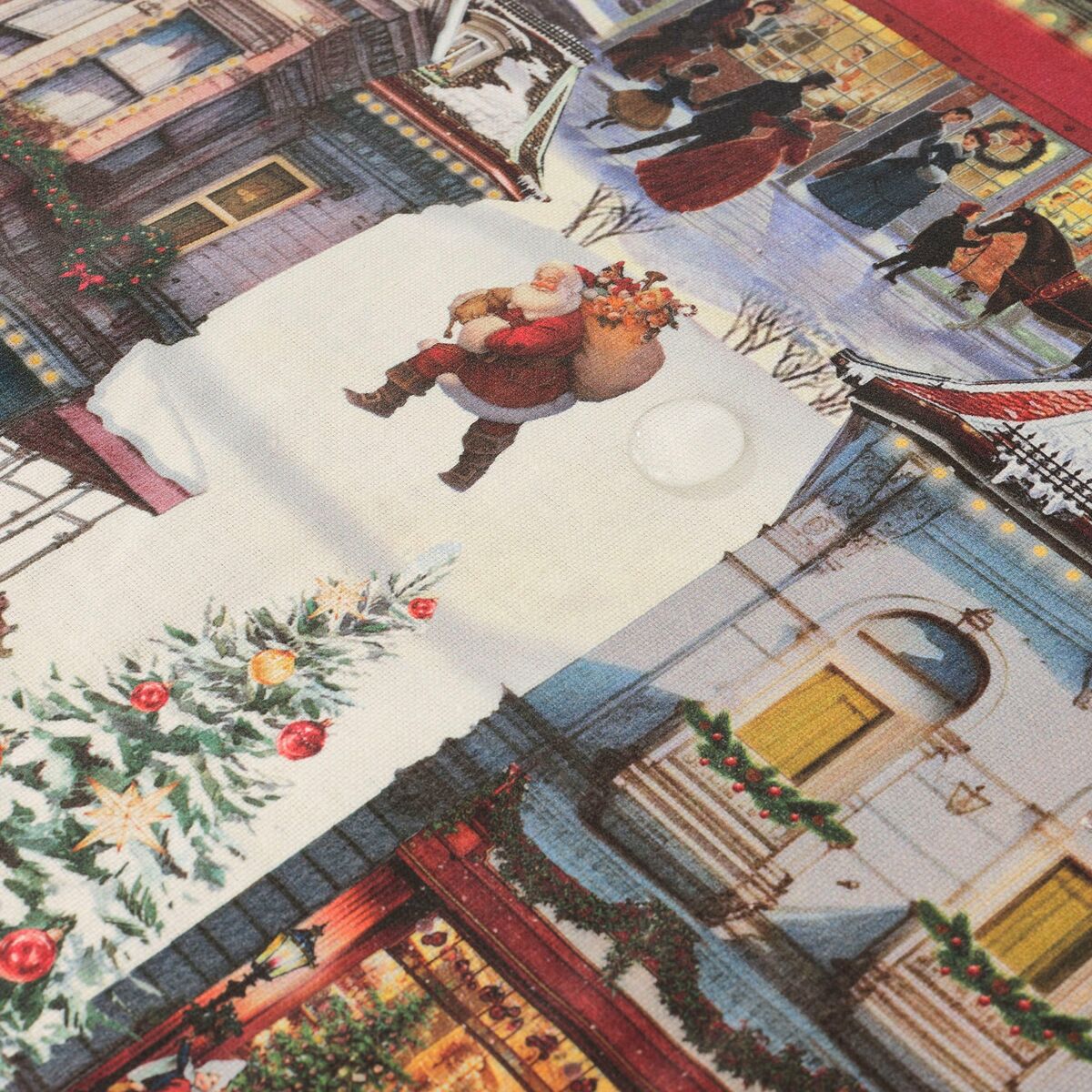 Tovaglia in resina antimacchia Mauré Christmas City 200 x 140 cm