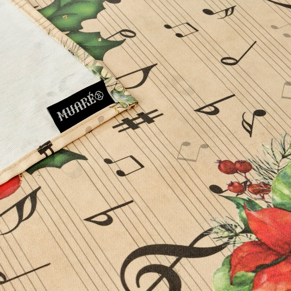 Tovaglia in resina antimacchia Mauré Christmas Sheet Music 250 x 140 cm