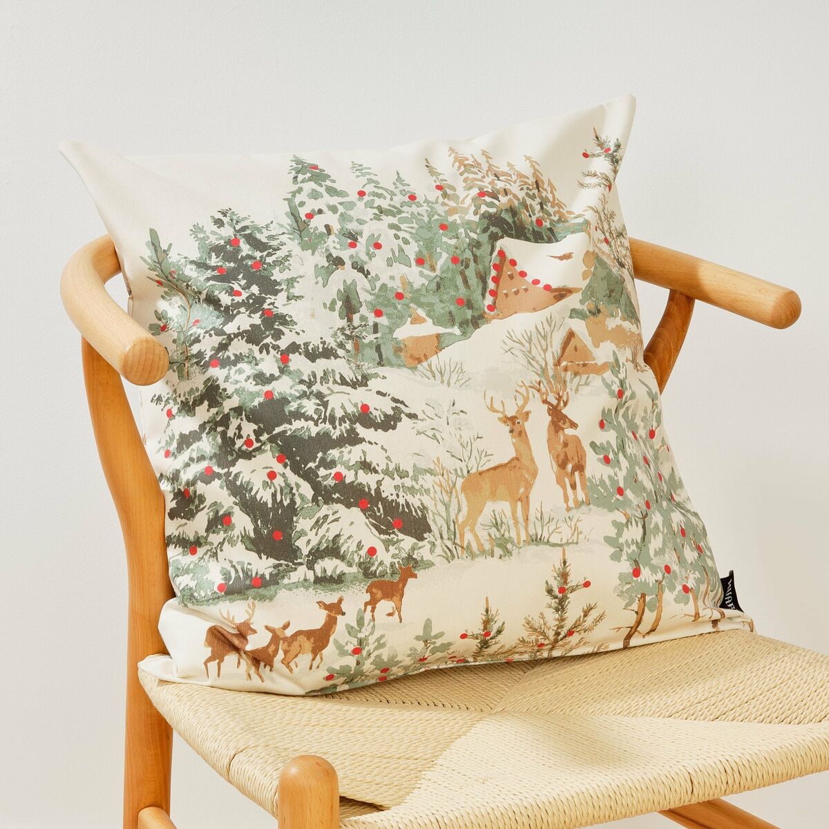 Fodera per cuscino Mauré Christmas Deer 50 x 50 cm