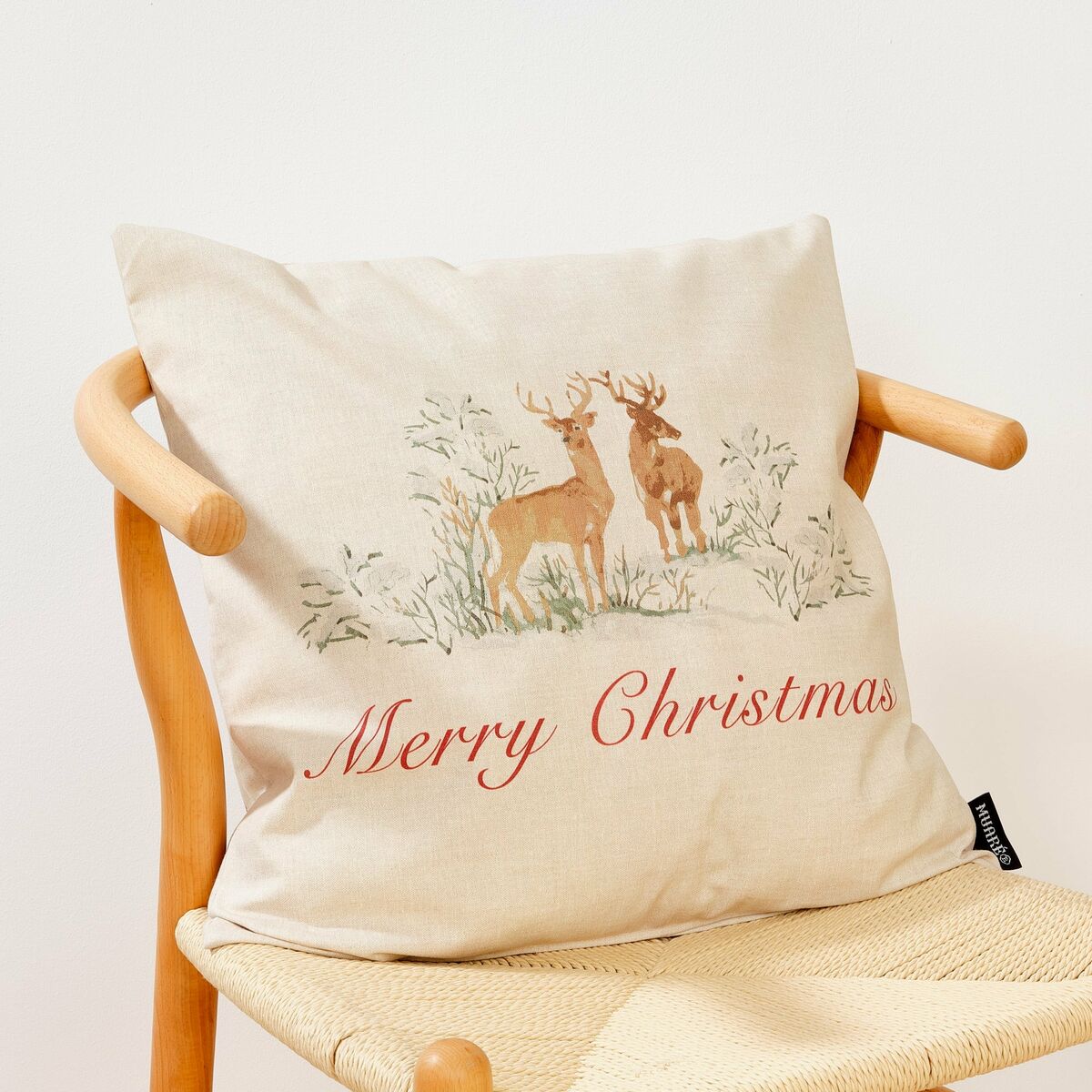 Fodera per cuscino Mauré Christmas Deer 50 x 50 cm
