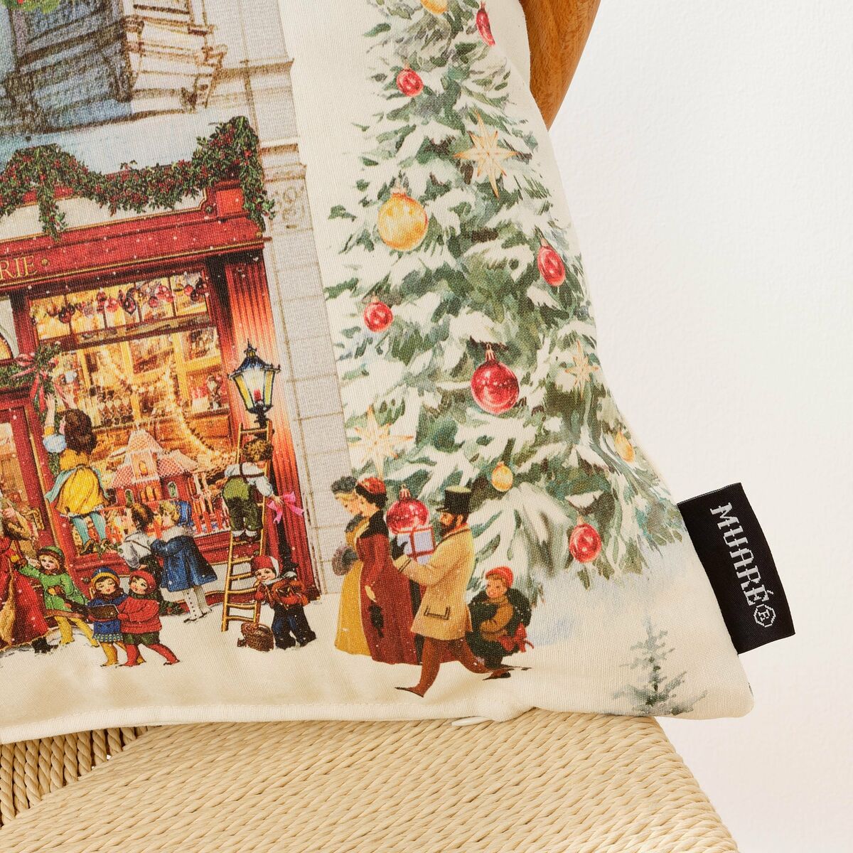 Fodera per cuscino Mauré Christmas City 50 x 50 cm