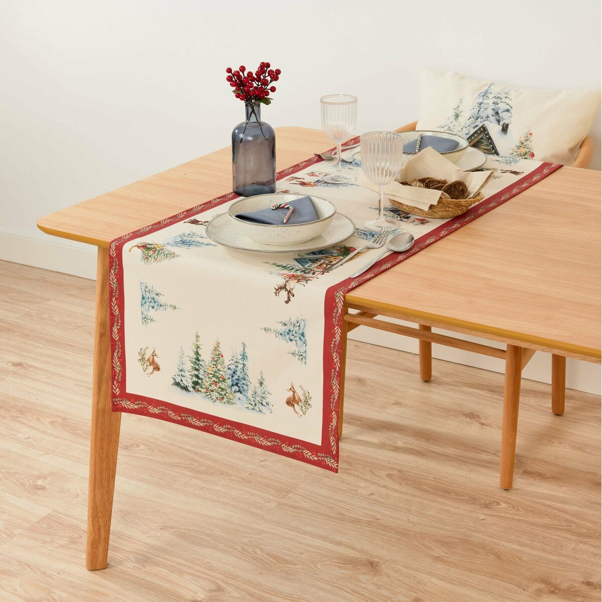 Runner da Tavolo Mauré Christmas Landscape 45 x 140 cm
