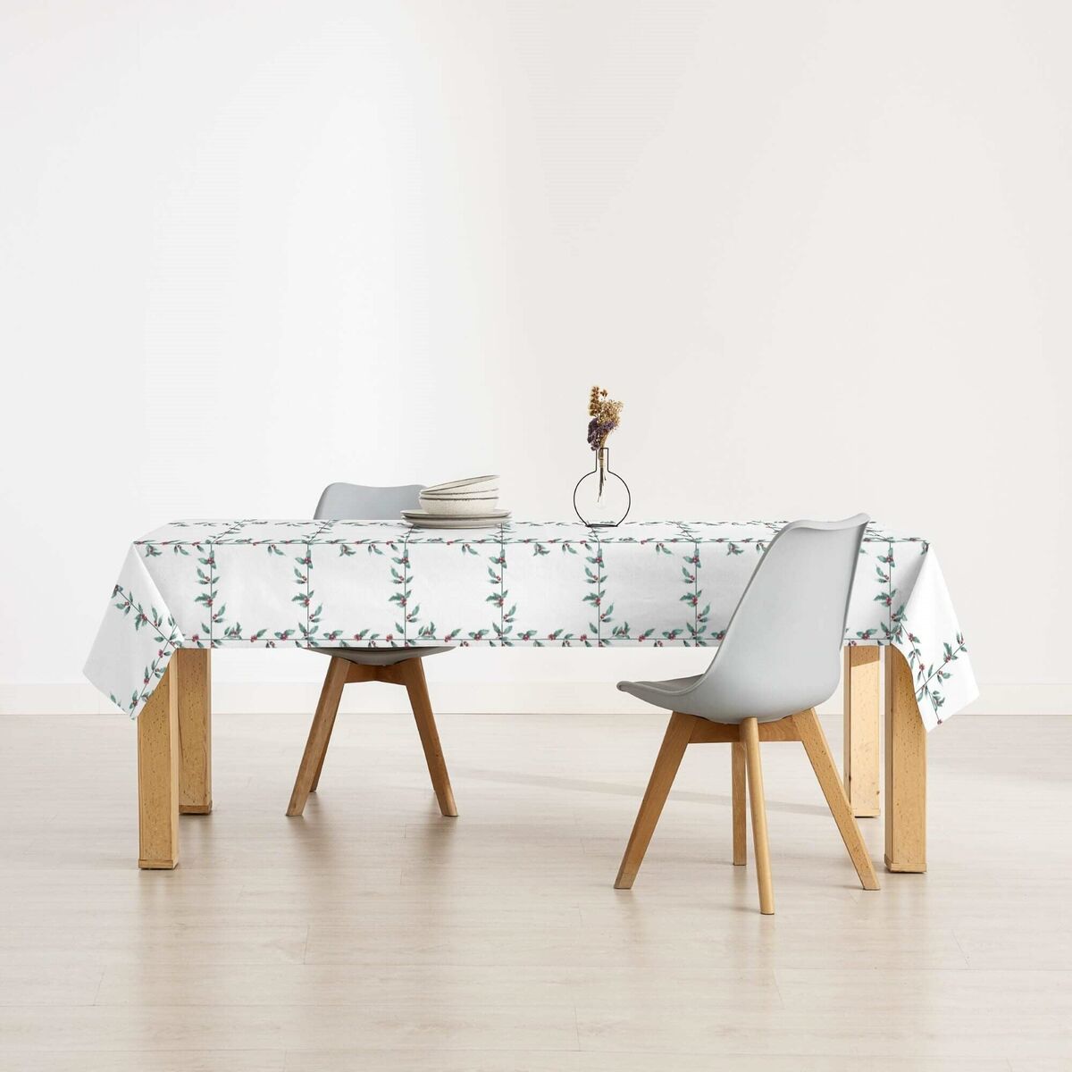 Tovaglia in resina antimacchia Mauré White Christmas 100 x 250 cm