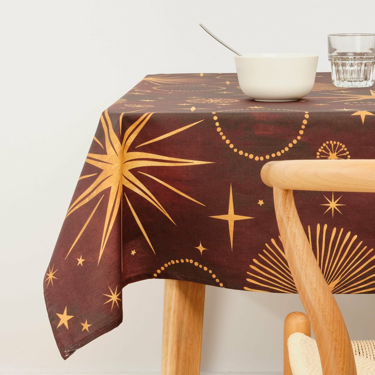 Tovaglia in resina antimacchia Mauré Christmas 250 x 140 cm