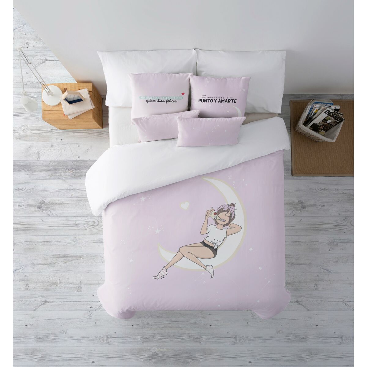 Copripiumino Kids&Cotton Luna Multicolore 220 x 220 cm