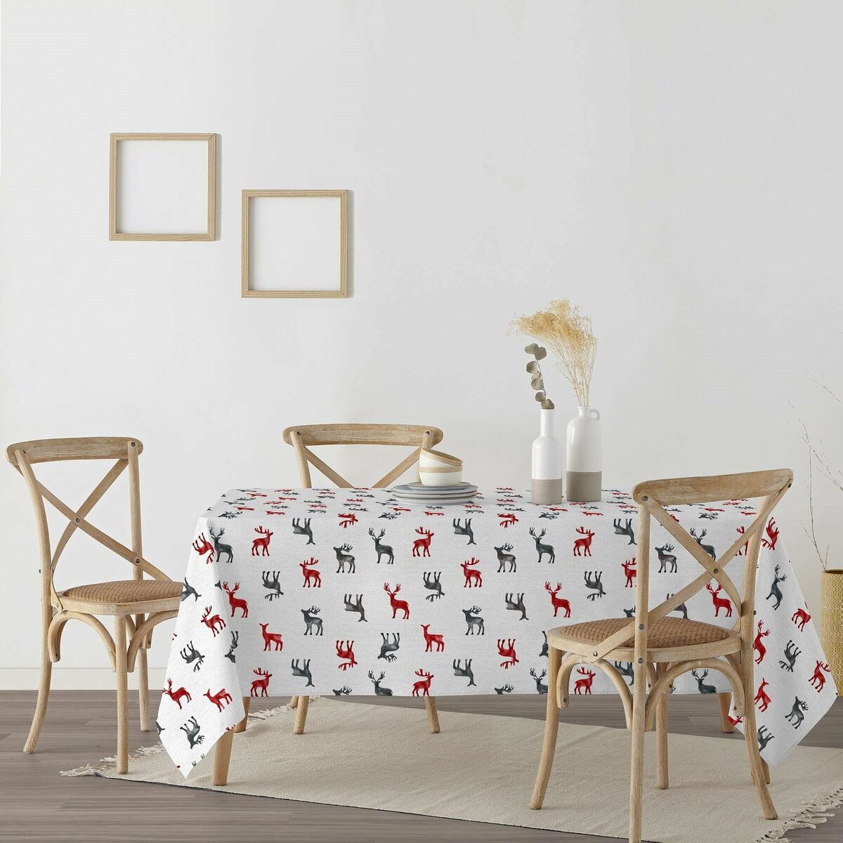 Tovaglia in resina antimacchia Mauré Merry Christmas 100 x 140 cm