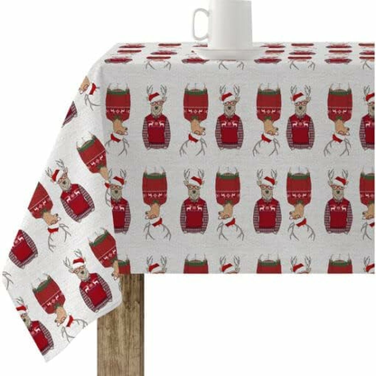 Tovaglia in resina antimacchia Belum Merry Christmas 15 140 x 140 cm
