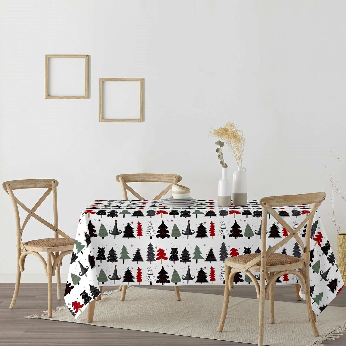 Tovaglia in resina antimacchia Mauré Merry Christmas 300 x 140 cm